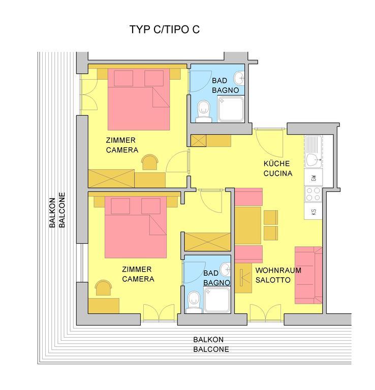 Residence Pichlerhof Rasun di Sopra Szoba fotó
